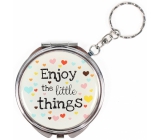 Albi Zrcátko - klíčenka s textem Enjoy the little things 6,5 cm