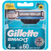 Gillette Mach3 náhradní hlavice 4 kusy, pro muže