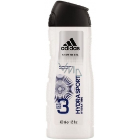 Adidas Hydra Sport sprchový gel na tělo, tvář a vlasy pro muže 400 ml