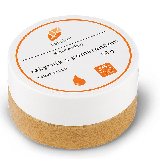 Aromatica Bebutter Bio Rakytník s pomerančem tělový peeling 80 g