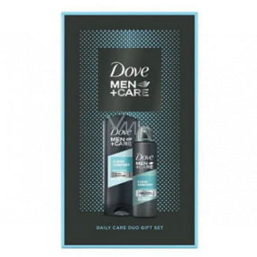 Dove Men + Care Clean Comfort sprchový gel 400 ml + antiperspirant deodorant sprej 150 ml, kosmetická sada
