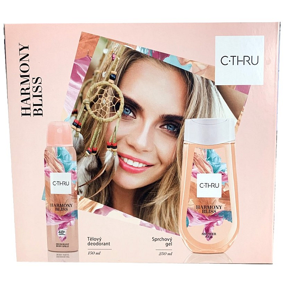 C-Thru Harmony Bliss deodorant sprej 150 ml + sprchový gel 250 ml, kosmetická sada 2021