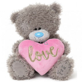 Me To You Medvídek Love s růžovým srdcem a zlatým nápisem 29 cm