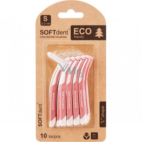 Soft Dent Eco mezizubní kartáček zahnutý S 0,5 mm 10 kusů