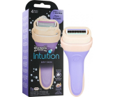 Wilkinson Intuition Dry Skin Coconut Milk & Almond Oil holicí strojek 4 břitý pro ženy + náhradní hlavice 1 kus
