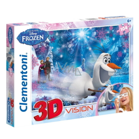 Clementoni Puzzle 3D Disney Ledové království 104 dílků, doporučený věk 6+