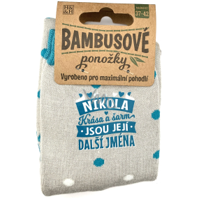 Albi Bambusové ponožky Nikola, velikost 37 - 42