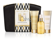 Baylis & Harding Mandarinka & grep tělový sprej 100 ml + mycí gel 100 ml + mléko na ruce a tělo 100 ml + černá toaletní taška, kosmetická sada pro ženy