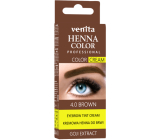 Venita Henna Color krémová barva na obočí 4.0 Hnědá 30 g
