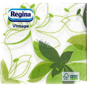 Regina Vintage Papírové ubrousky 1 vrstvé 33 x 33 cm 45 kusů Zelené