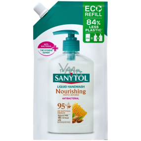 Sanytol Mandlové mléko & Mateří kašička antibakteriální vyživující mýdlo 500 ml náhradní náplň