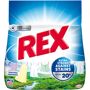 REX prací prášek Amazonia Freshness 20 praní, 1,1kg