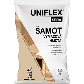Uniflex šamotová výmazová hmota, 1,5 kg Uniflex šamotová výmazová hmota, 1,5 kg