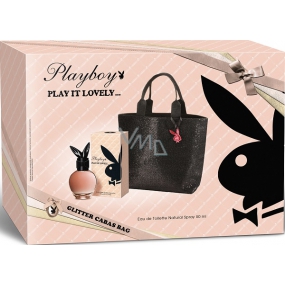 Playboy Play It Lovely toaletní voda pro ženy 50 ml + kabelka s glitry