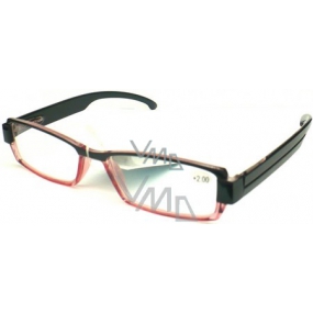 Berkeley Čtecí dioptrické brýle +2 černorůžové CB02 1 kus MC 2076