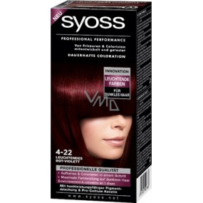 Syoss Professional barva na vlasy 4 - 22 šarlatově rudý