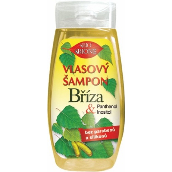 Bione Cosmetics Bříza & Panthenol šampon na vlasy 255 ml