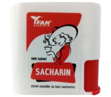 Fan Sacharin Umělé sladidlo 500 tabletek v dávkovači 30 g