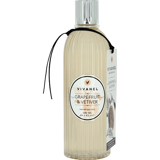 Vivian Gray Vivanel Grapefruit & Vetiver luxusní krémový sprchový gel 300 ml