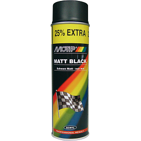 Motip 04006 sprej, univerzální autobarva, černá mat, 500 ml