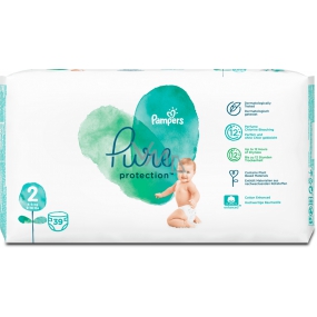 Pampers Pure Protection velikost 2, od 4-8 kg plenkové kalhotky 39 kusů