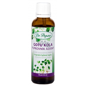 Dr. Popov Gotu Kola (Brahmi), originální bylinné kapky pro podporu paměti a soustředění doplněk stravy 50 ml