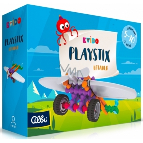 Albi Kvído Playstix stavebnice mini Letadlo 26 dílků doporučený věk 5-10 let