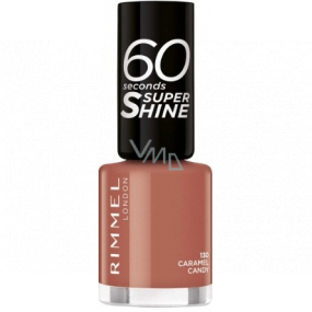 Rimmel London 60 Seconds Super Shine Nail Polish lak na nehty 130 Caramel Candy 8 ml