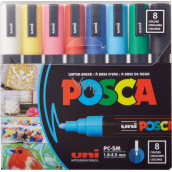 Posca Univerzální sada akrylátových popisovačů 1,8 - 2,5 mm Mix základních barev 8 kusů PC-5M