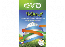 Ovo Nature prášková přírodní barva na vajíčka modrá, zelená, oranžová