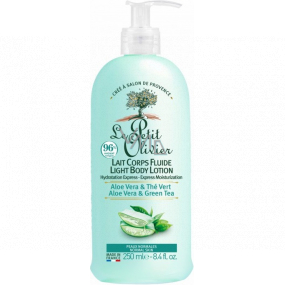 Le Petit Olivier Aloe Vera a zelený čaj hydratační tělové mléko 250 ml
