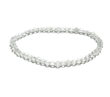 Křišťál náramek elastický fazet přírodní kámen 3mm / 16 - 17cm, kámen kamenů
