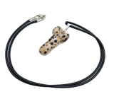 Jaspis Dalmatin Penis amulet pro plodnost, přívěsek přírodní kámen ručně broušený 3 cm, kámen pozitivní energie