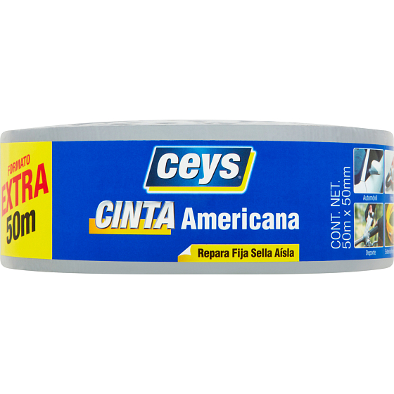 Ceys lepící americká páska, stříbrná 50 mm x 50 m
