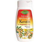 Bione Cosmetics Keratin & Arganový olej krémový sprchový gel pro všechny typy pokožky 260 ml