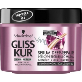 Gliss Kur Serum Deep Repair intenzivně regenerující maska pro extrémně namáhané vlasy 200 ml