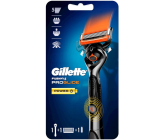 Gillette Fusion ProGlide Flexball Power holicí strojek + náhradní hlavice 1 kus + baterie 1 kus, pro muže