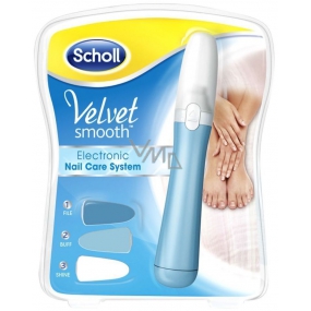 Scholl Velvet Smooth Nail Care System Blue elektrický pilník na nehty