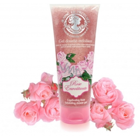 Jeanne en Provence Rose Envoutante - Podmanivá růže sprchový peelingový gel 200 ml
