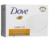 Dove Cream Oil Moroccan Argan Oil krémové toaletní mýdlo s arganovým olejem 100 g