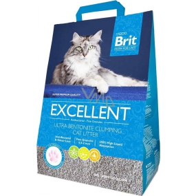 Brit Fresh for Cats Excellent Ultra Bentonite přírodní hrudkujicí stelivo pro kočky 5 kg