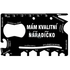 Albi Multinářadí do peněženky Mám kvalitní nářadíčko 8,5 cm x 5,3 cm x 0,2 cm