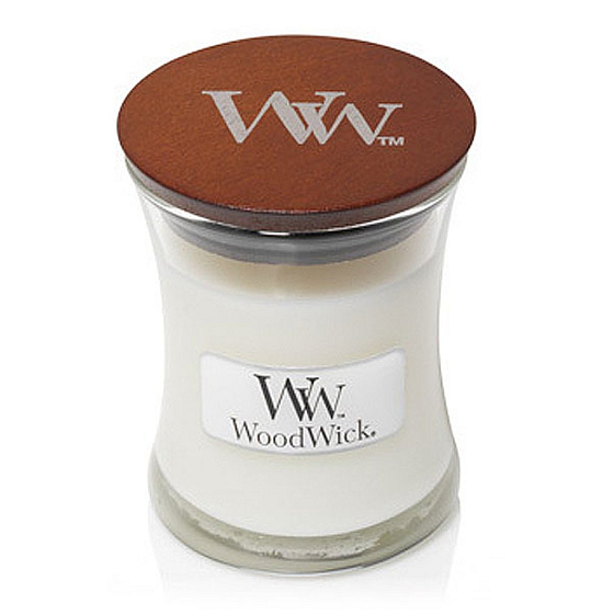 WoodWick Magnolia - Magnólie vonná svíčka s dřevěným knotem a víčkem sklo malá 85 g