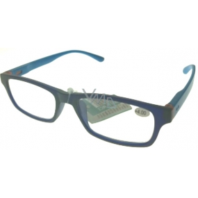 Berkeley Čtecí dioptrické brýle +4,0 plast modré světle modré stranice 1 kus MC2151