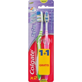 Colgate Zig Zag Flex Medium střední zubní kartáček 1 + 1 kus