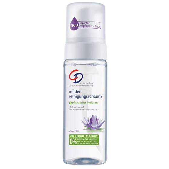 CD Wasserlilie - Vodní leknín a kyselina hyaluronová čisticí pleťová pěna dávkovač 150 ml