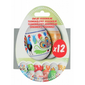 Termonálepky Regionální smršťovací fólie na vejce 12 kusů