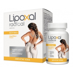 Lipoxal Radical LipoSlim komplex radikální spalování tuků, redukce celulitidy, doplněk stravy, 2měsíční kúra 180 tablet