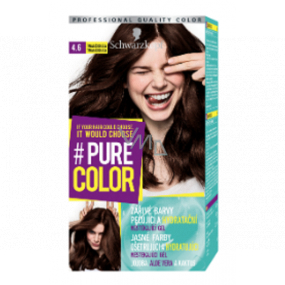 Schwarzkopf Pure Color Washout barva na vlasy 4.6 Tmavá čokoláda 60 ml