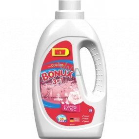 Bonux Color Radiant Rose 3v1 tekutý prací gel na barevné prádlo 20 dávek 1,1 l